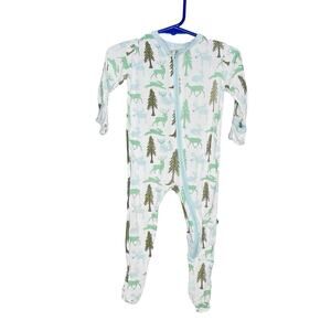 Kyte Baby 6-9 Month Boys Outdoor Print Animals One Piece Bamboo Sleeper